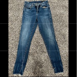 Mid rise skinny jeans